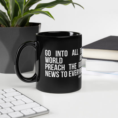 Mark 16:15 Mug (Black)