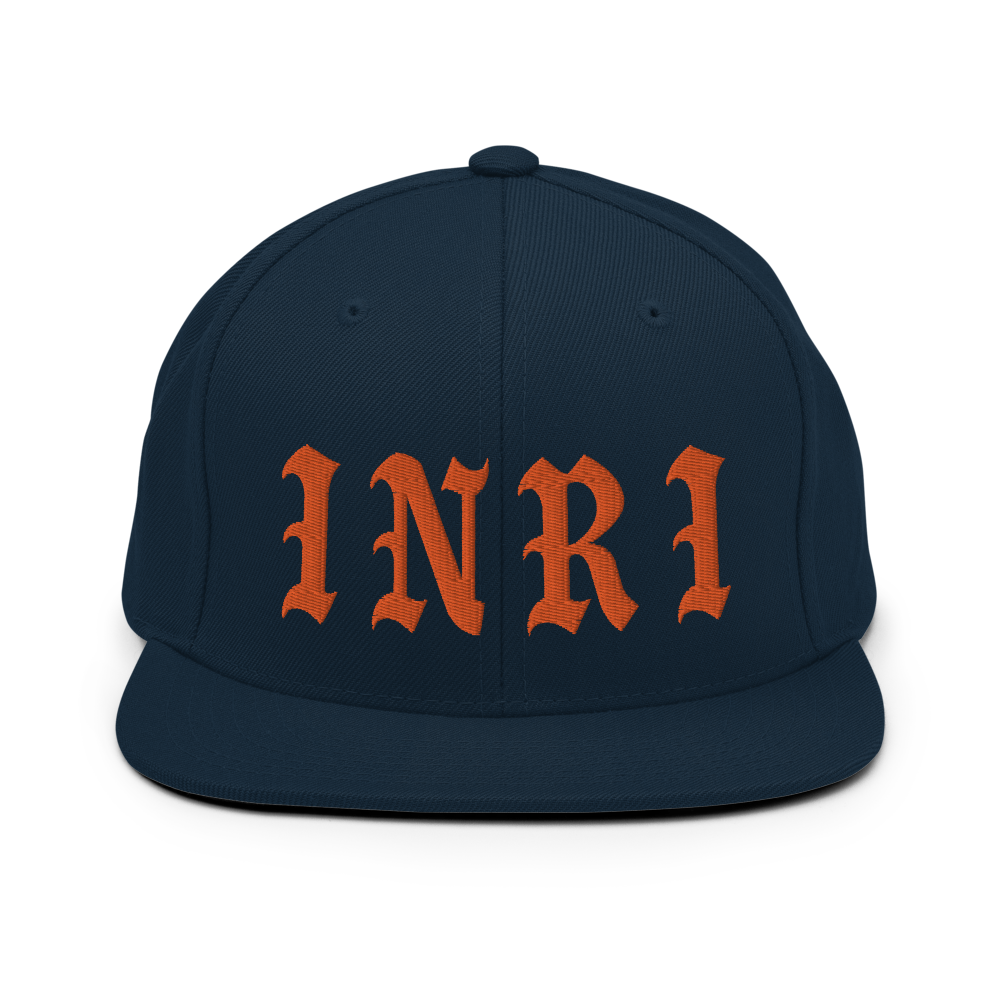 INRI Embroidered Snapback Cap