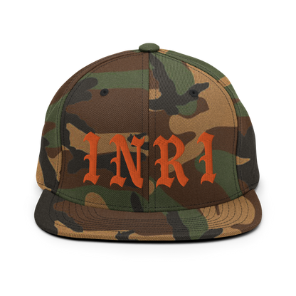 INRI Embroidered Snapback Cap