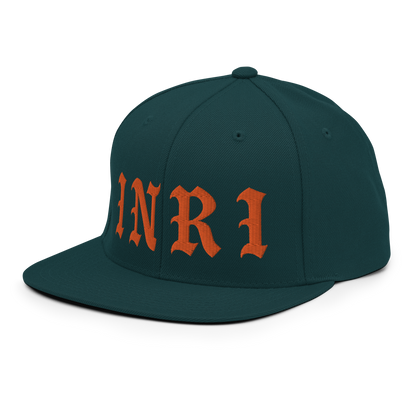 INRI Embroidered Snapback Cap