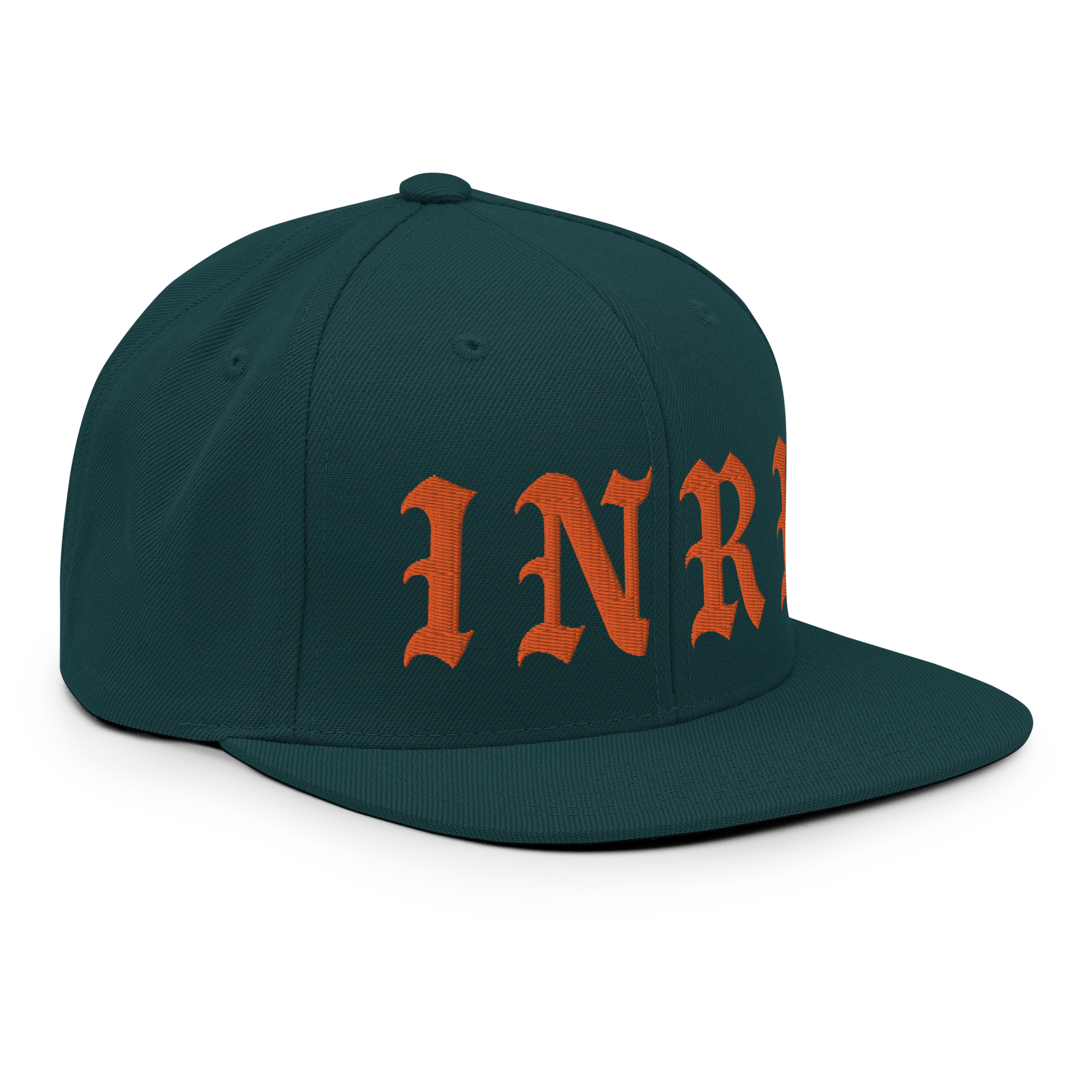 INRI Embroidered Snapback Cap