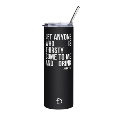 John 7:37 Tumbler (Black)