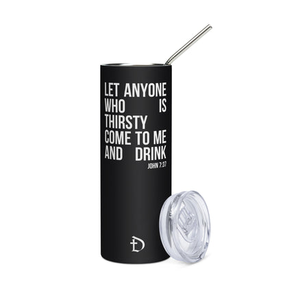 John 7:37 Tumbler (Black)