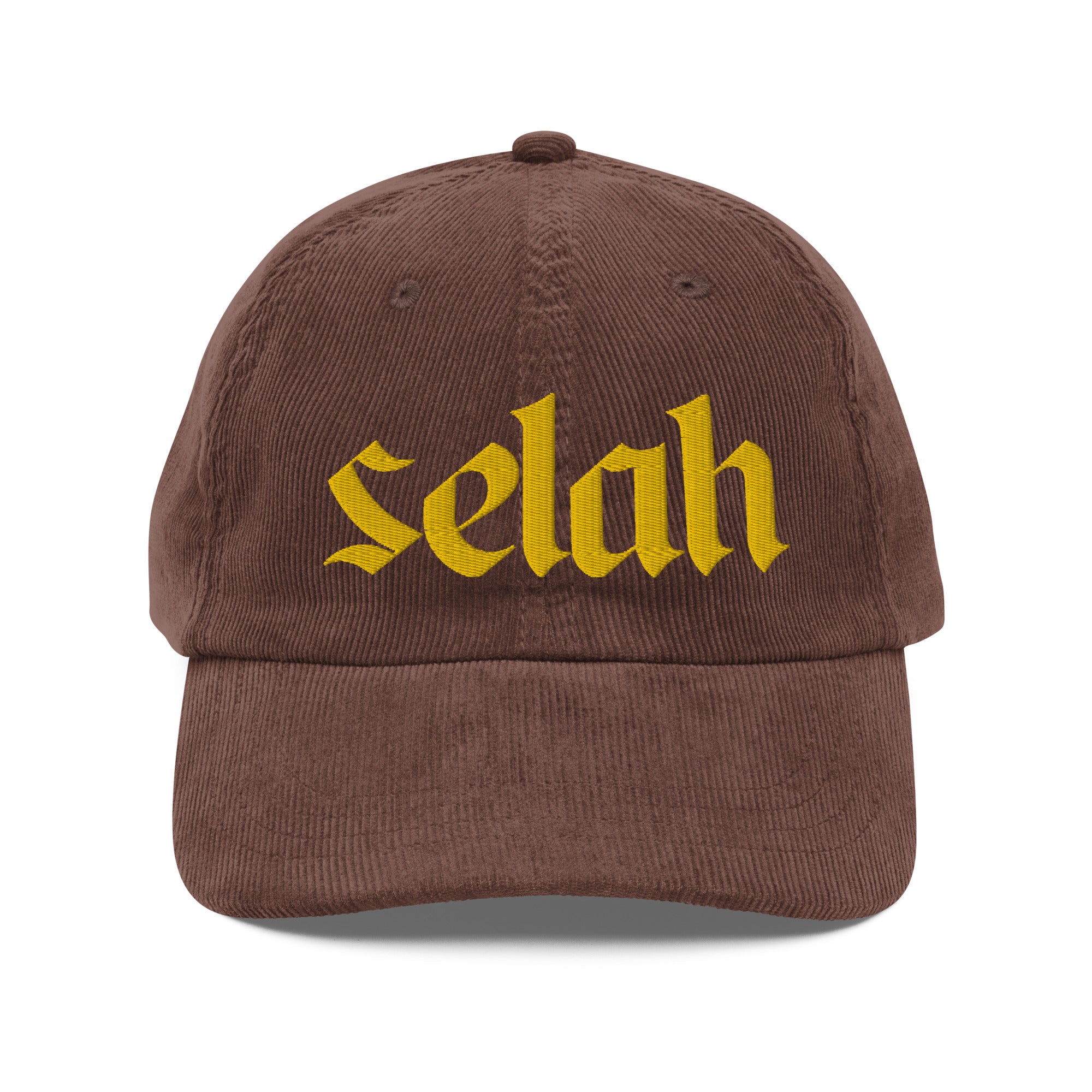 Selah Embroidered Vintage Corduroy Cap