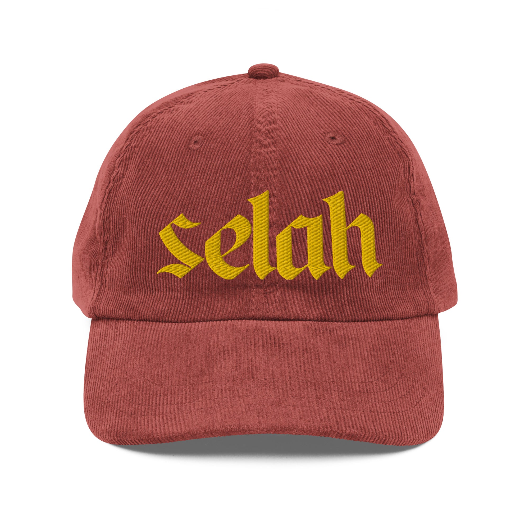 Selah Embroidered Vintage Corduroy Cap