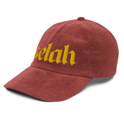 Selah Embroidered Vintage Corduroy Cap