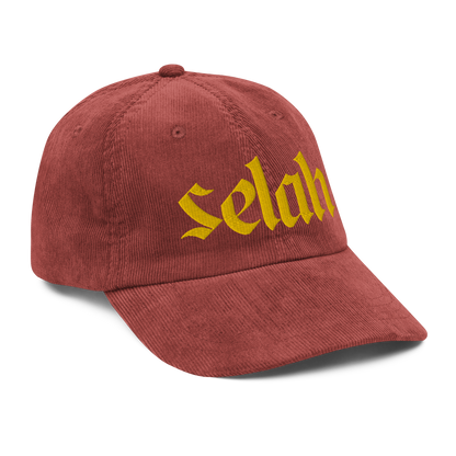 Selah Embroidered Vintage Corduroy Cap