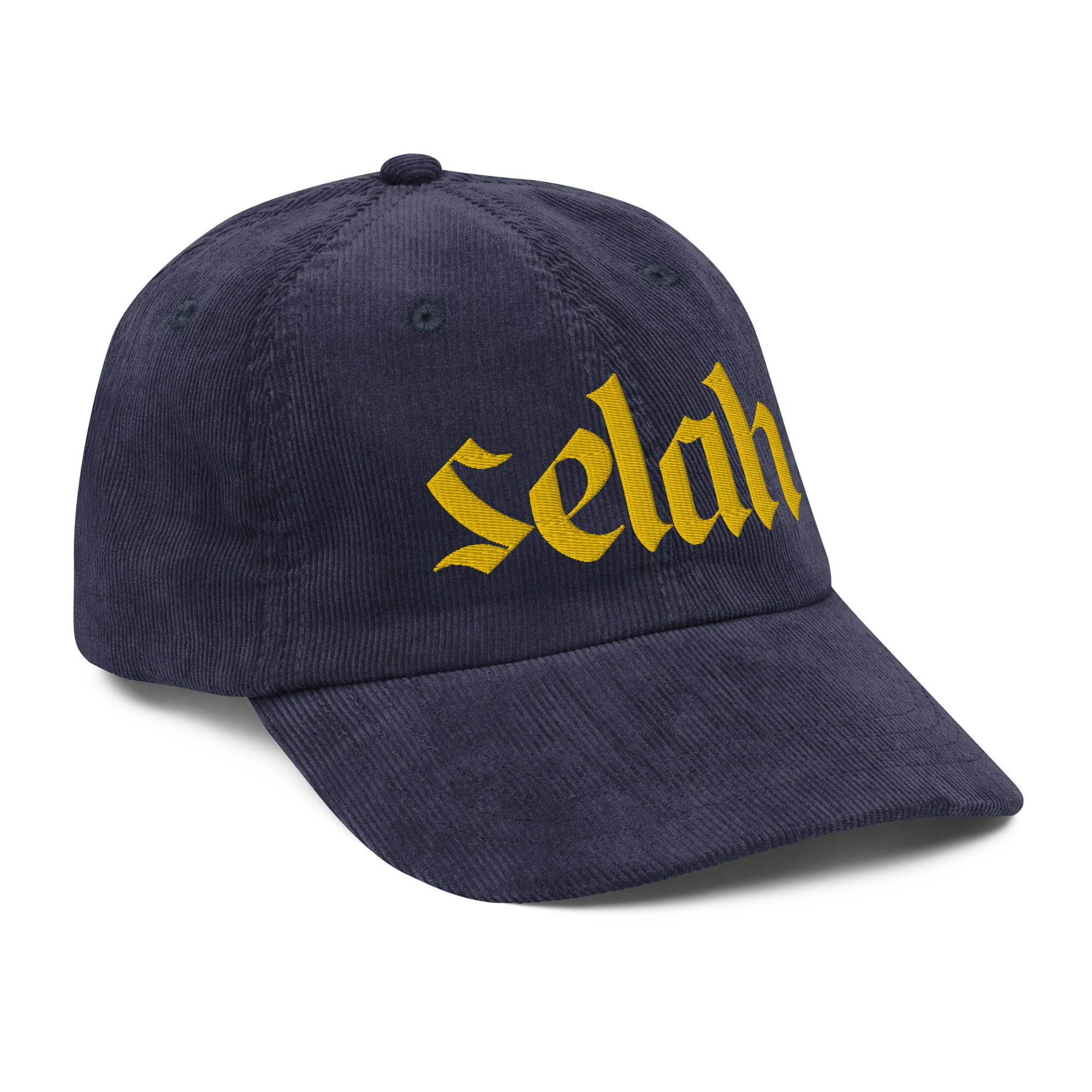 Selah Embroidered Vintage Corduroy Cap